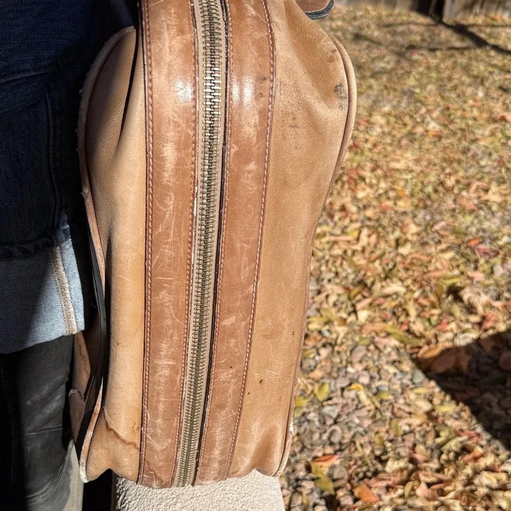 Gucci vintage Brown Leather Bag/Suitcase